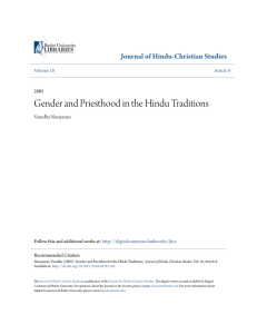 Gender and Priesthood in the Hindu Traditions