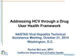 Drug User Health Framework