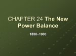 The New Power Balance 1850–1900