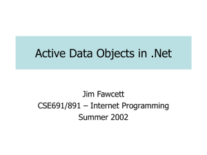 Active Data Objects