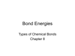 Bond Energies part I