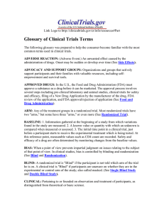 Glossary of Clinical Trials Terms
