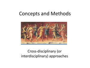 Cross-disciplinary approaches