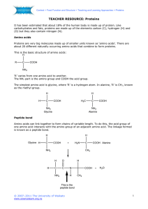 Proteins - Science Learning Hub