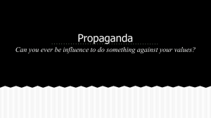 Propaganda - LessonPaths