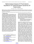 Mathematical Analysis Of The Endemic Equilibrium Of