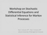 Workshop on Stochastic Differential Equations and