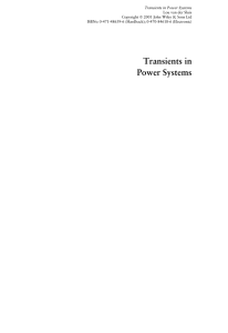 Transients in Power Systems