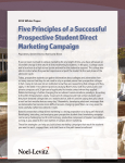 Five Principles of a Successful Prospective Student Direct Marketing