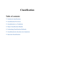 Statistical classification is a procedure in which individual items are