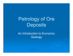 Petrology of Ore Deposits