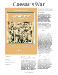 Caesar`s War - Decision Games