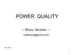 POWER QUALITY -- An Indian Perspective