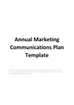 Annual Marketing Communication Plan Template