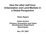 Housing and Land Markets – Economic Framework