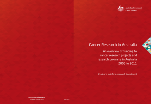 Cancer Research in Australia