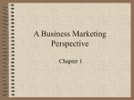Chapter 1: A Business Marketing Perspective