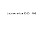 Latin America 1300-1492