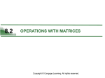 8.2 operations with matrices
