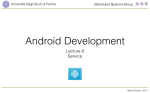 Android Development Lecture 5 - Università degli Studi di Parma