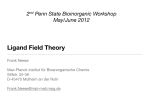Ligand Field Theory - Sites at Penn State