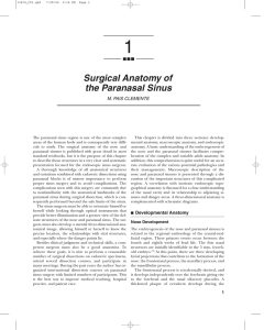 Surgical Anatomy of the Paranasal Sinus