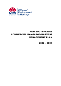 New South Wales Commercial Kangaroo Harvest Management Plan