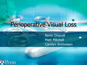 Periop Vision Loss