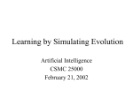 Learning by Simulating Evolution