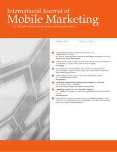 International Journal of Mobile Marketing