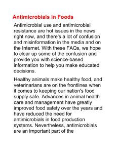Antimicrobials in food File