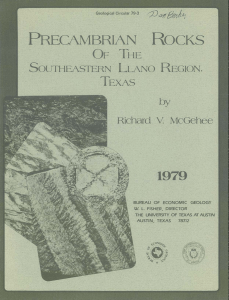 Precambrian Rocks of the Southeastern Llano