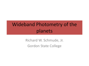 Wideband J and H filter Photometry of Mercury, Venus, Mars, Jupiter