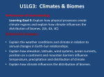 Elevation Temperature Precipitation Distribution of Climate Regions