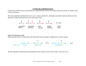 Caboxylic acid Derivatives