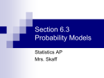 6.3 Probability Models