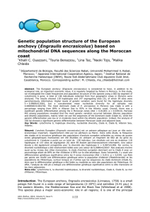 Genetic population structure of the European anchovy