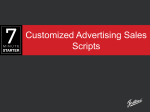 Customized Advertising Sales Scripts