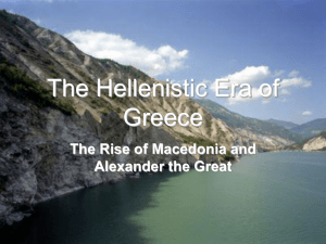 The Hellenistic Era of Greece