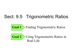 Using Trigonometric Ratios in Real Life