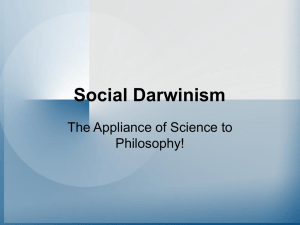 Social Darwinism - The British Empire