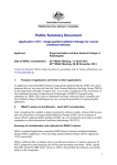 Public Summary Document - Word 158 KB