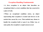 Exception-Handling Fundamentals