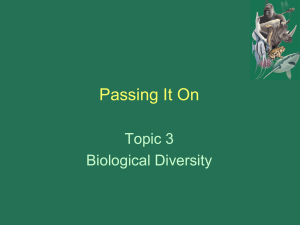 Science 9 Topic 3 Passing It On
