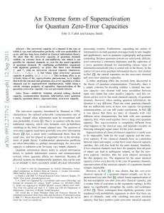 An Extreme form of Superactivation for Quantum Zero-Error