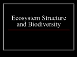 Ecosystem Structure and Biodiversity