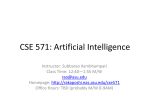 CSE 571: Artificial Intelligence