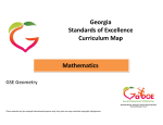GSE Geometry - Curriculum Map