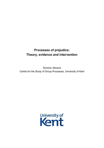 Processes of Prejudice - Equality and Human Rights Commission