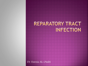 Reparatory tract infection